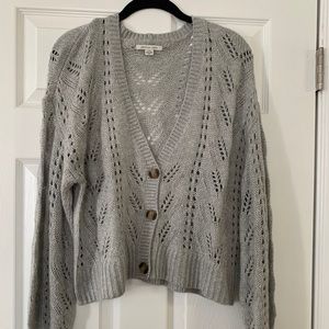 AE eyelet cardigan